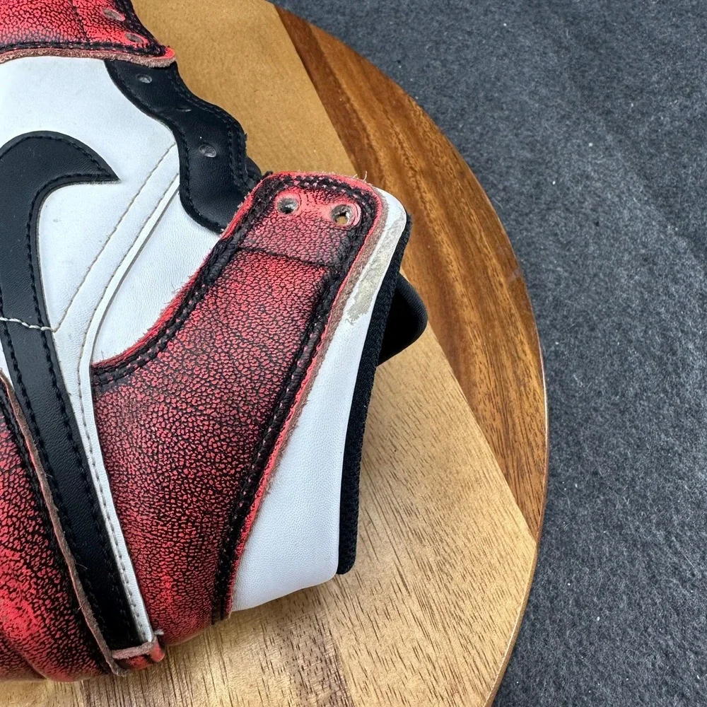 Nike Air Jordan 1 Mid SE Wear Away Chicago Red Mens Size 7.5 DV9565-006